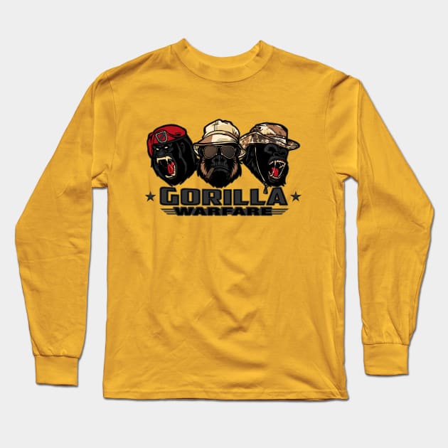 Gorilla Warfare - Gray variant Long Sleeve T-Shirt by AndreusD
